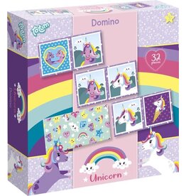 TOTUM Totum Dominospel Unicorn - Eenhoorn Meisjes 32-delig