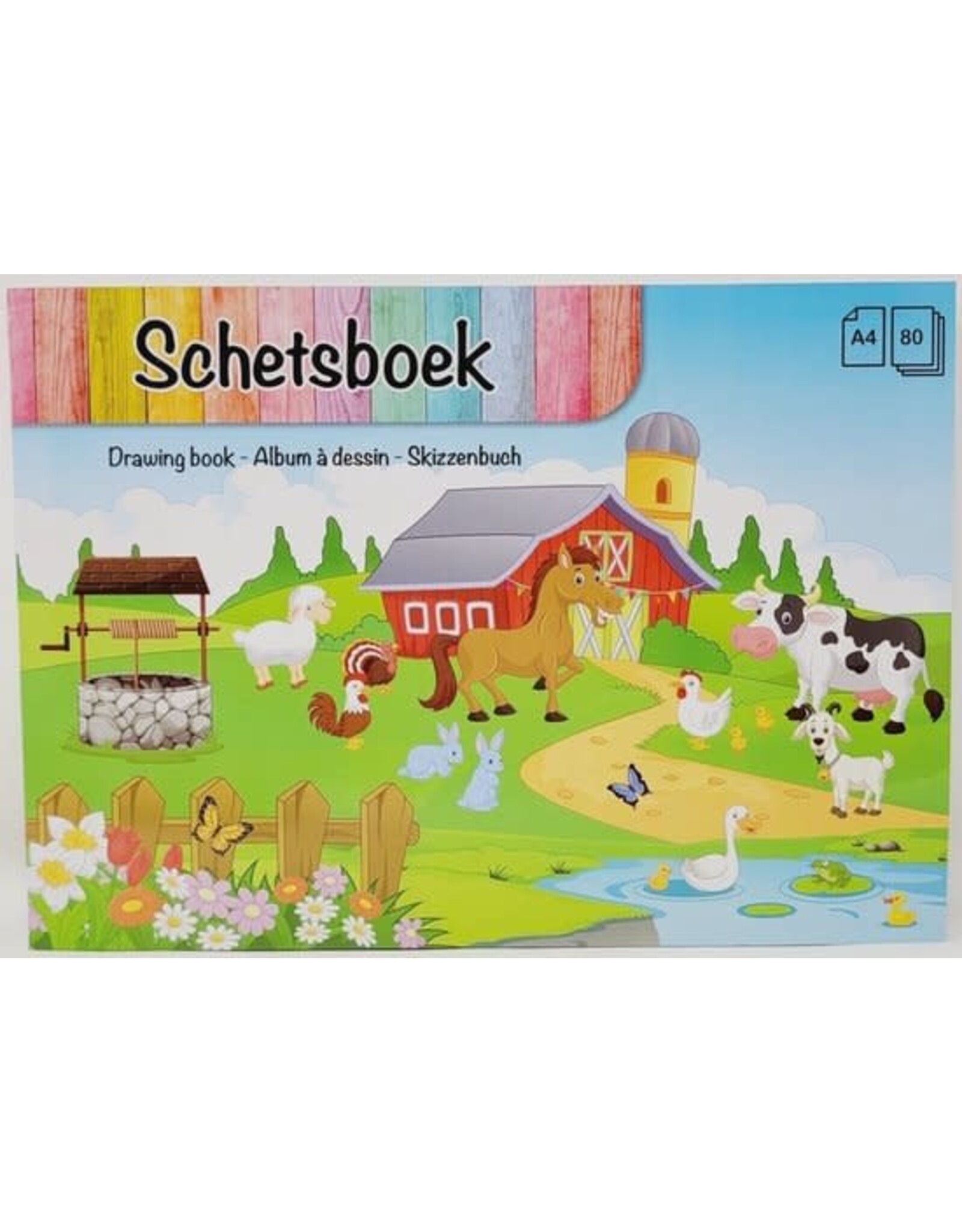 Dutch Crafts Dutch Crafts - Schetsboek - Schetsboek voor kinderen - Boerderij met dieren kaft