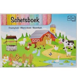 Dutch Crafts Dutch Crafts - Schetsboek - Schetsboek voor kinderen - Boerderij met dieren kaft