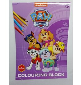 NICKELODEON Paw Patrol kleurblok met stickers A4.