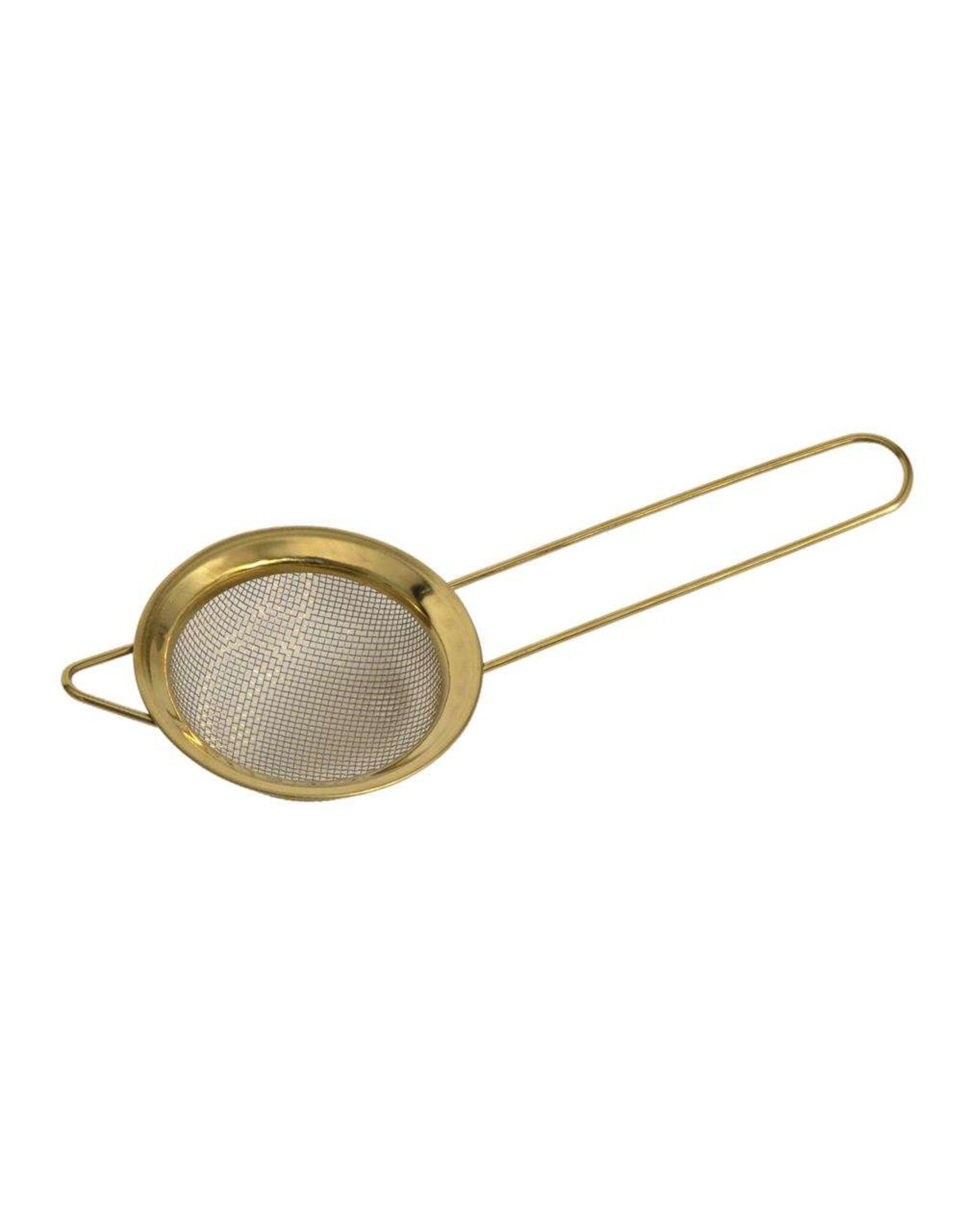 KITCHEN TOOLS Zeef RVS Ø8cm met draadgreep goud