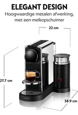 NESPRESSO Krups XN630D10 Citiz & Milk Koffiemachine Zwart/RVS