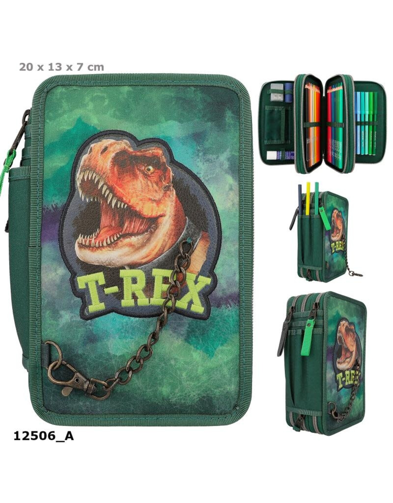 Depesche Dino world 3 vaks  etui T-REX