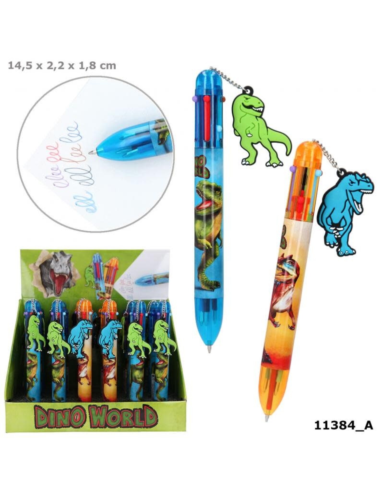 Depesche Dino world pen 6 kleuren