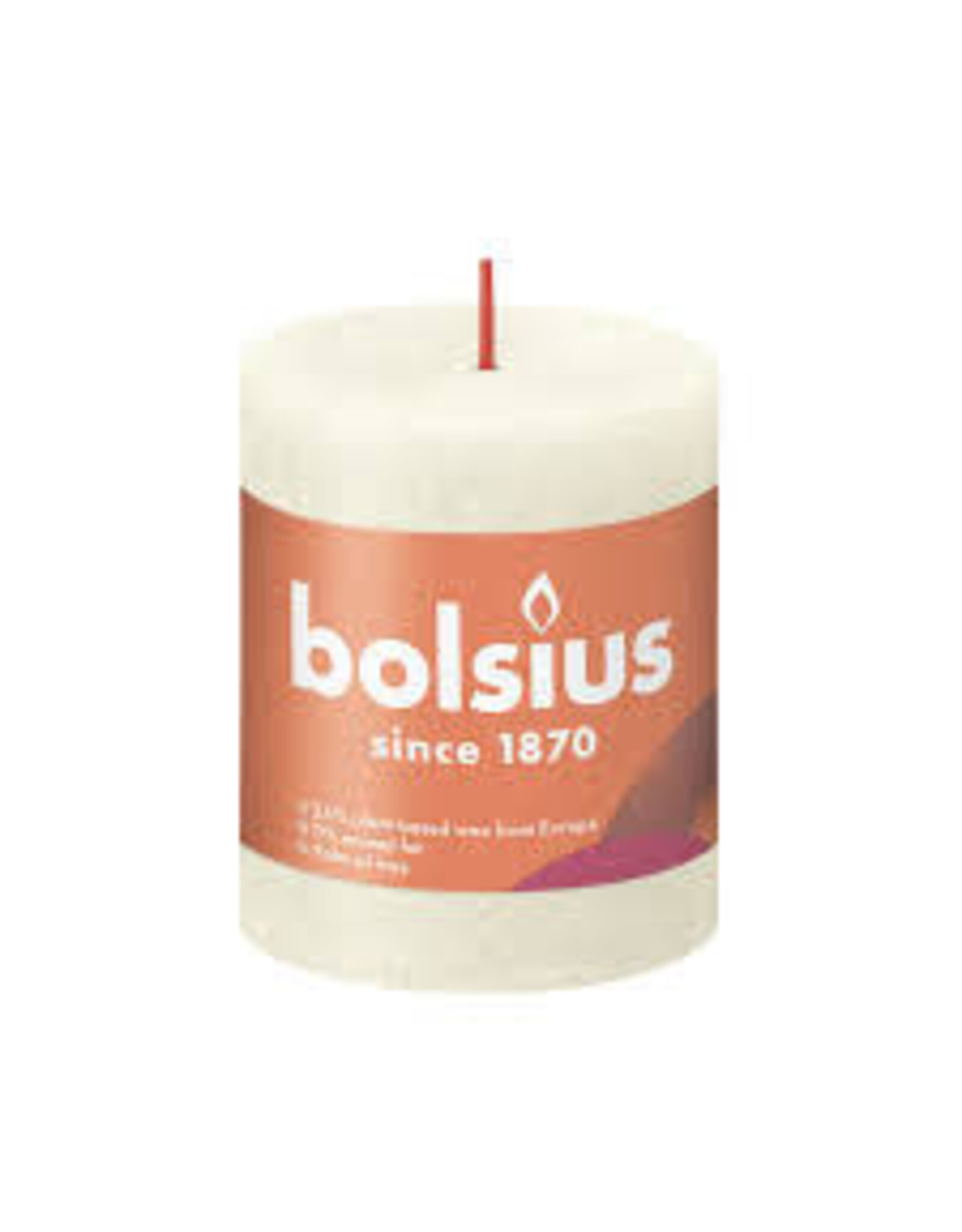 BOLSIUS Bolsius Rustiek stompkaars soft parel 80x68 mm