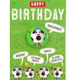 Depesche Gefeliciteerd voetbal badge