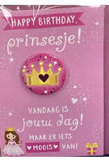 Gefeliciteerd prinses badge