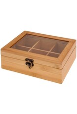 Theeroos bamboe 210x160x78mm 6vaks