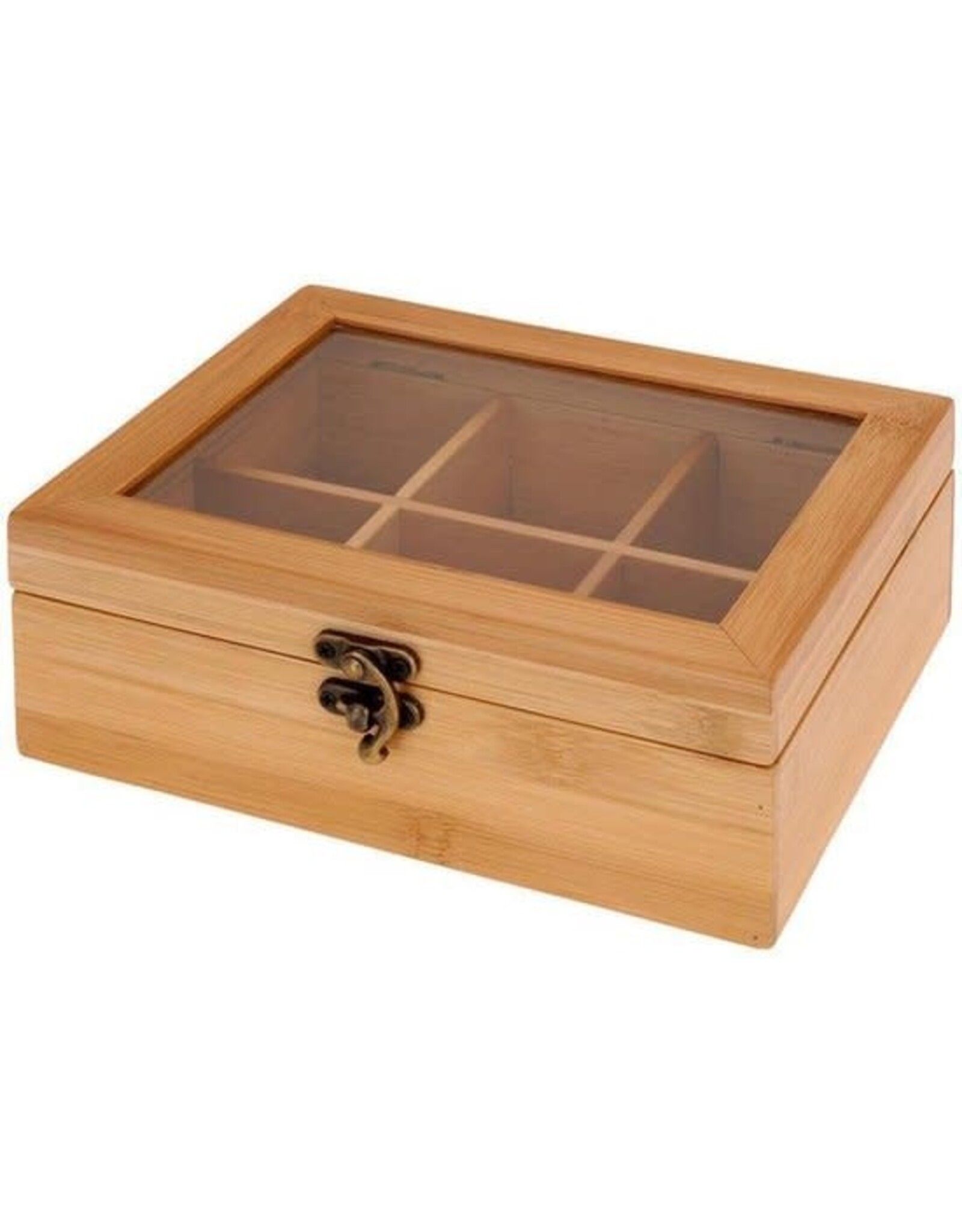 Theeroos bamboe 210x160x78mm 6vaks