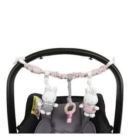 NIJNTJE Nijntje Baby Rib Autostoelspeeltje Pink