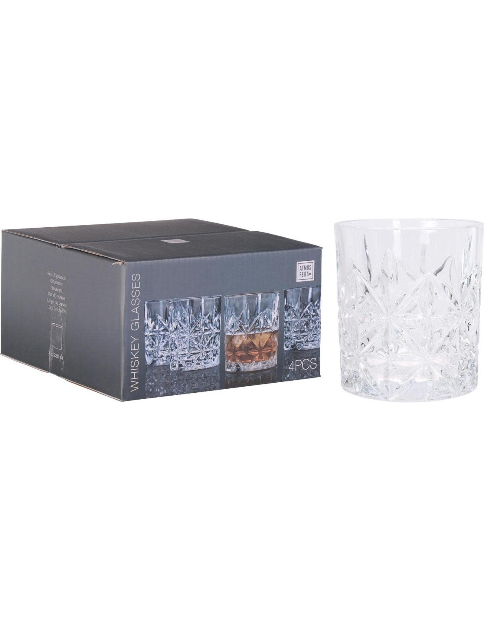 atmos fera Whiskeyglas 230 mol 4 stuks atmos fera