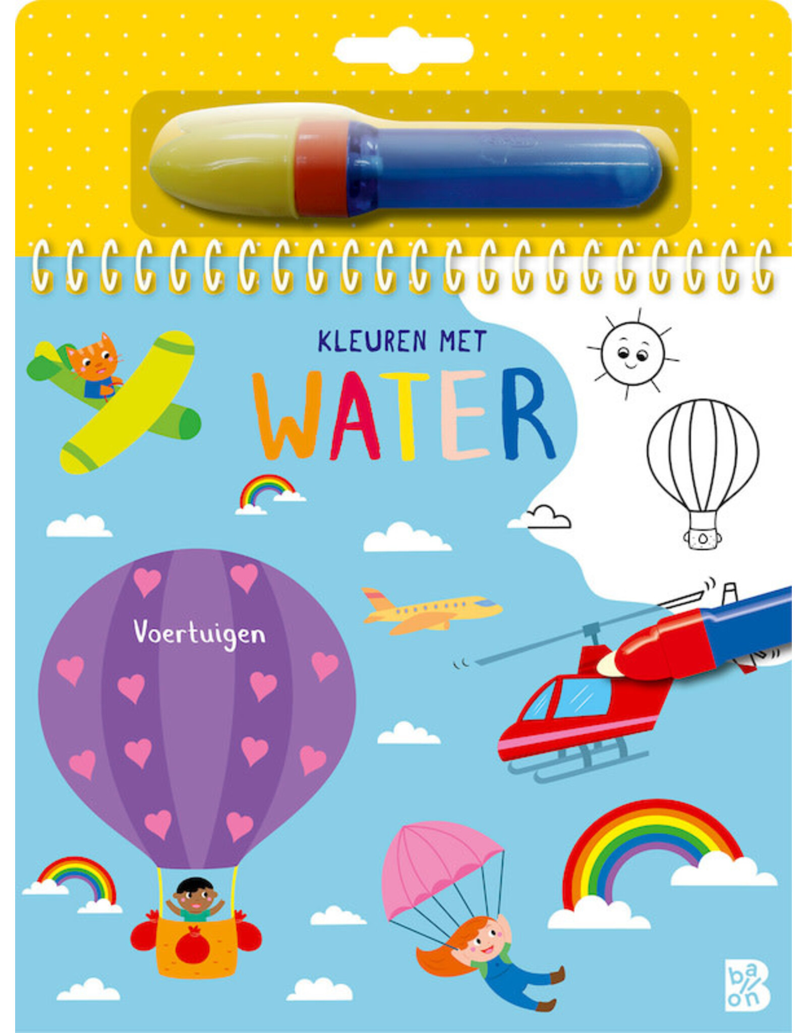 Ballon Kleuren met water voertuigen