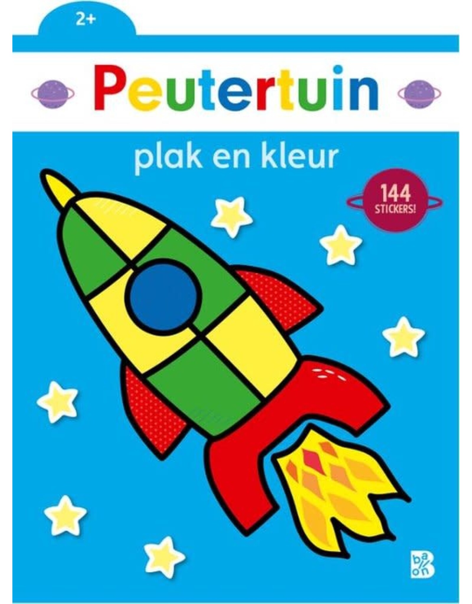 Ballon Peutertuin plak en kleur 2+ raket