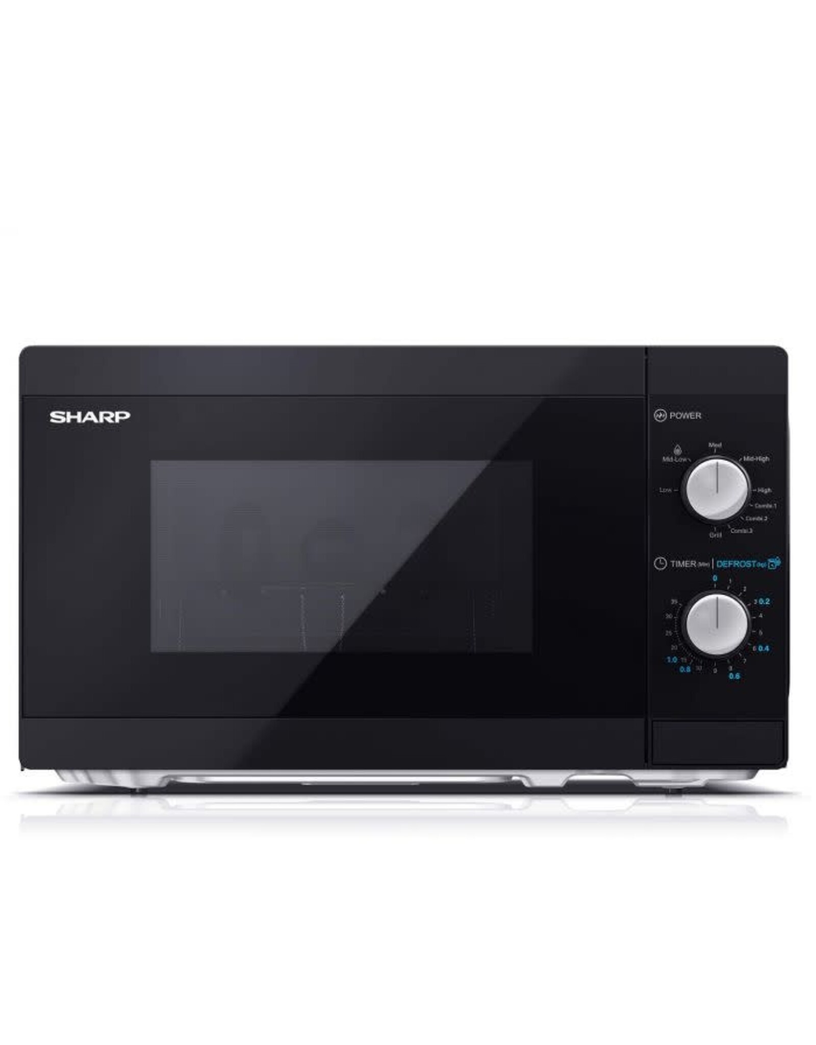 SHARP Sharp YC-MG01E-B magnetron en grill - 800W - 20 liter - zwart