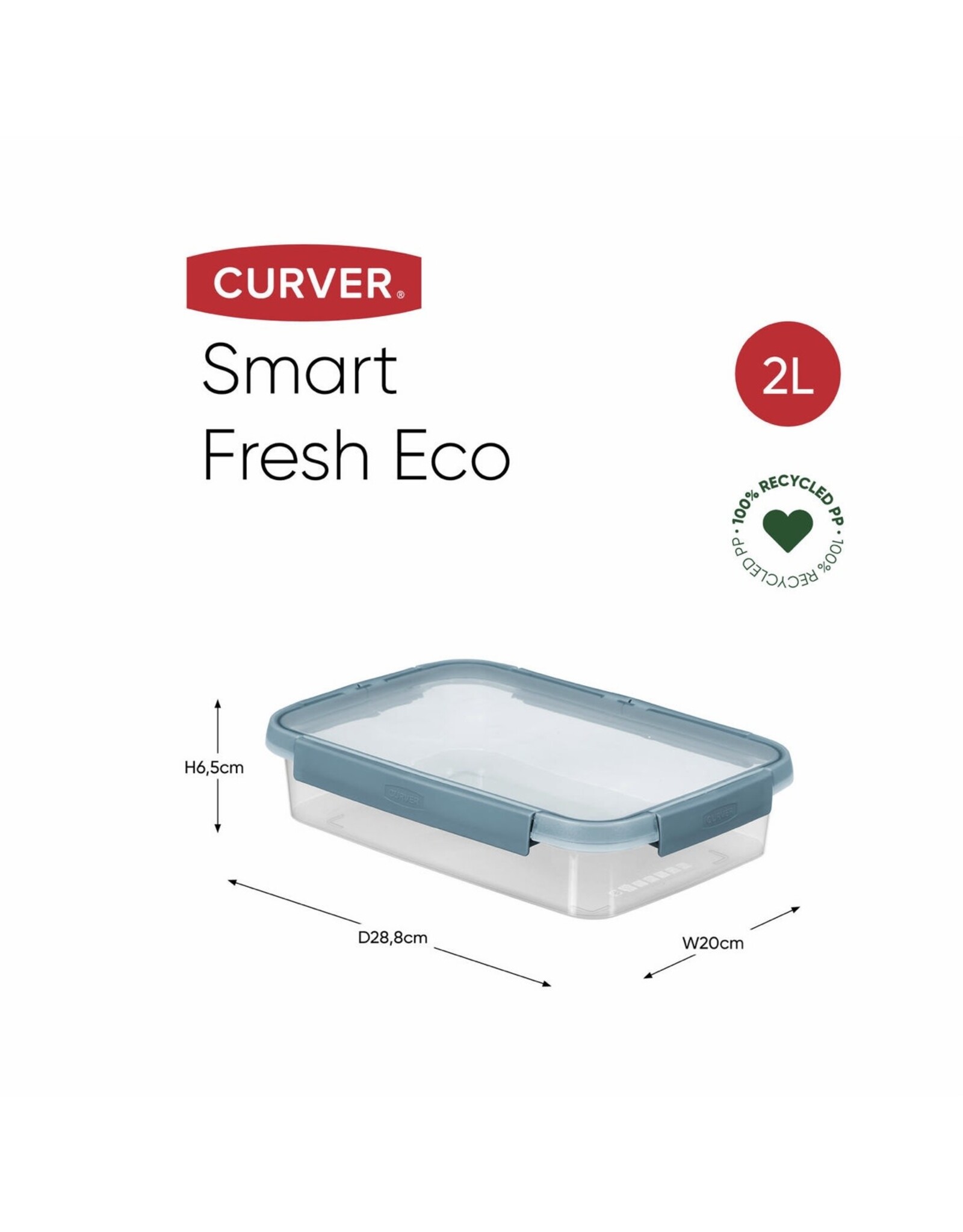 CURVER Curver Smart Fresh Eco Vershouddoos Rechthoekig 2L