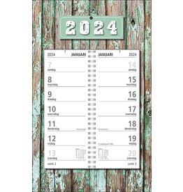 MGPcards - Omlegweekkalender 2024 - Week begint op Zondag - Planken