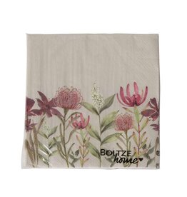 Boltze Home Boltze Home Servetten Lumea met afbeelding bloemen 20 stuks