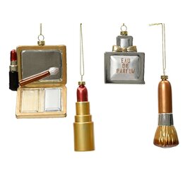 Decoris Decoris Kersthanger kunststof make-up Parfum, Poederkwast, Lipstick of Oogschaduw per stuk