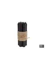 Ambiente Tafelkaars "Ambiance" zwart 2x2x16cm 7 stuks in kartonnen wikkel met touw