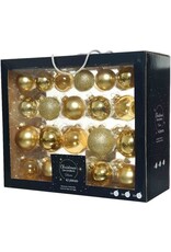 Decoris Decoris kerstballen mix - 42 Stuks - Glas - Goud