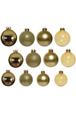 Decoris Decoris kerstballen mix - 42 Stuks - Glas - Goud