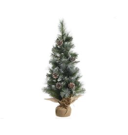 Everlands Everlands Imperial pine mini kunstkerstboom 60cm met dennenappels en frosted look