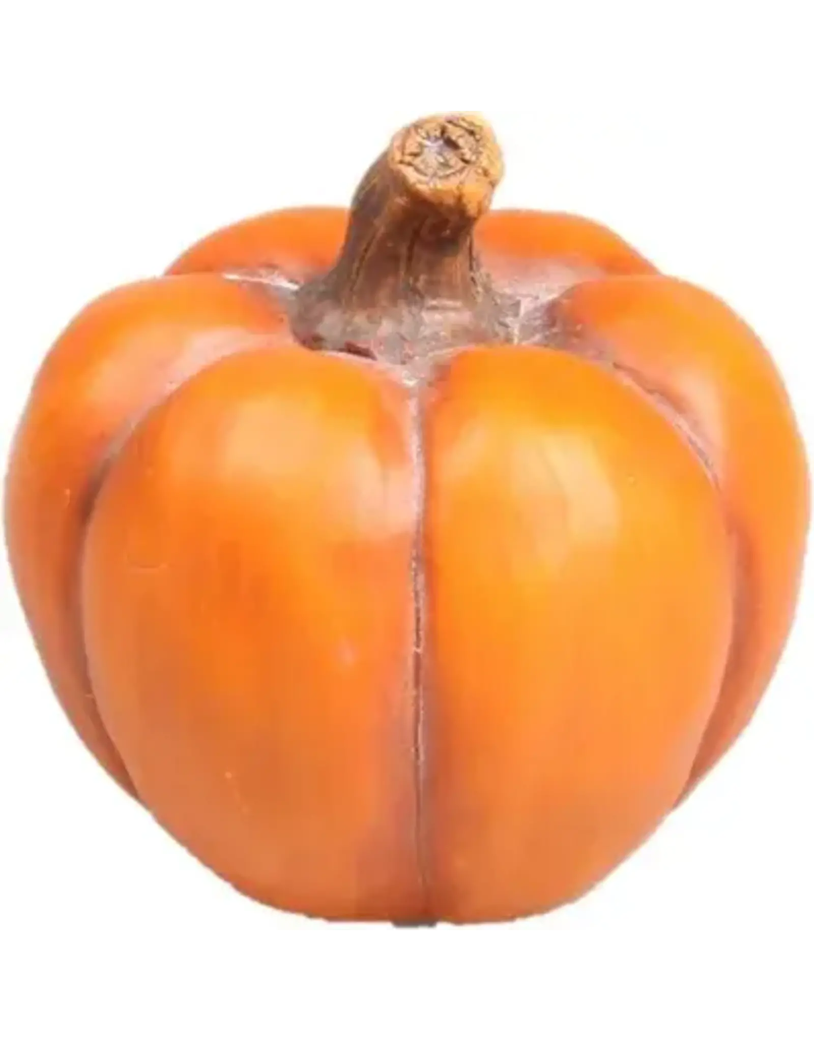 Pompoen aardewerk oranje h 10,5 cm