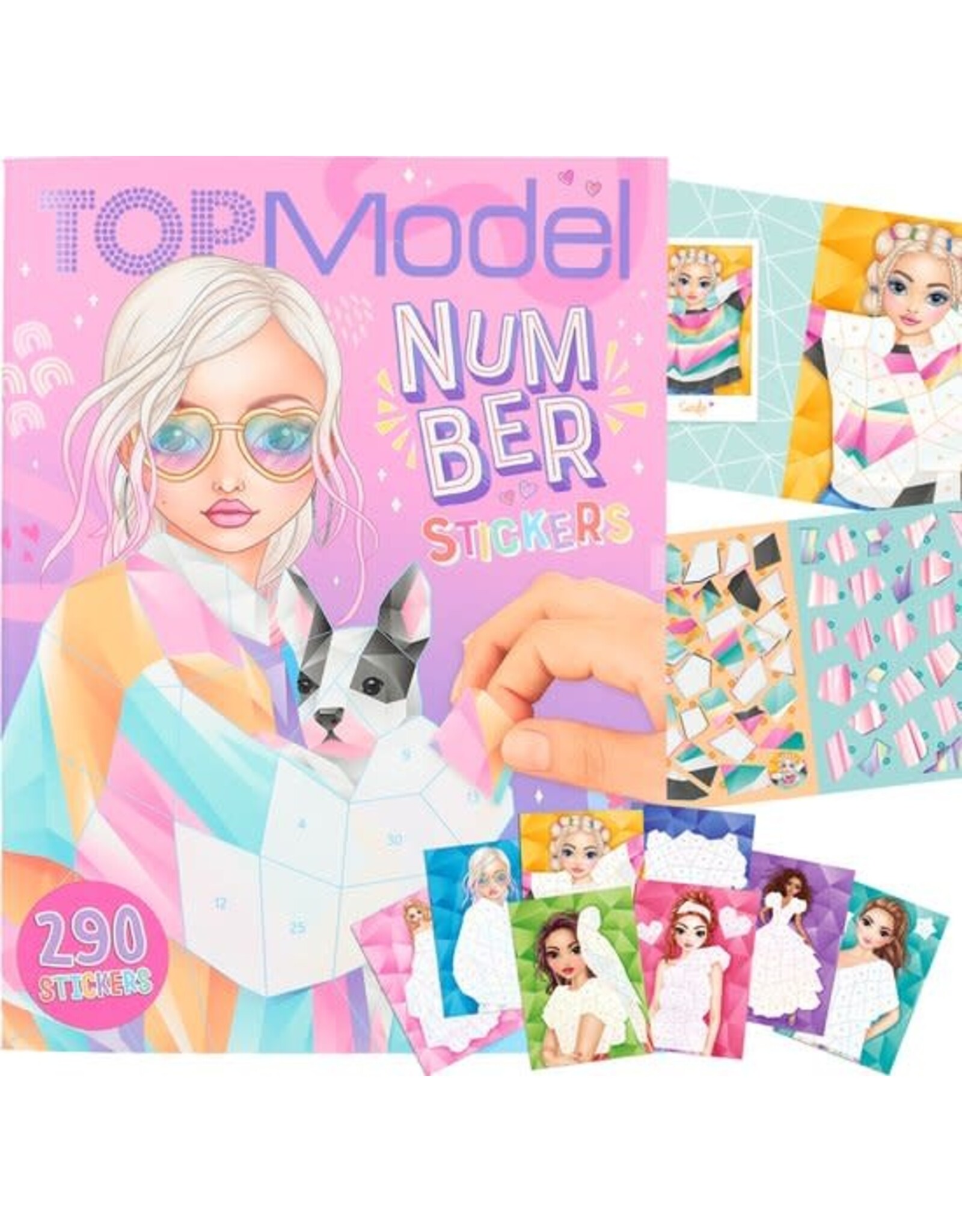 TOPMODEL Topmodel nummer stickers fantasy stickerboek