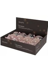 Decoris Decoris Kerstballen van kunststof 3 assorti kleuren  blush pink