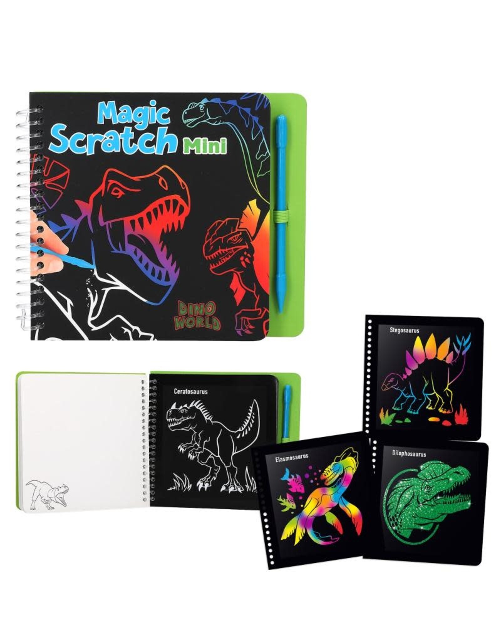 Dino World Dino World Mini Magic Scratchboek