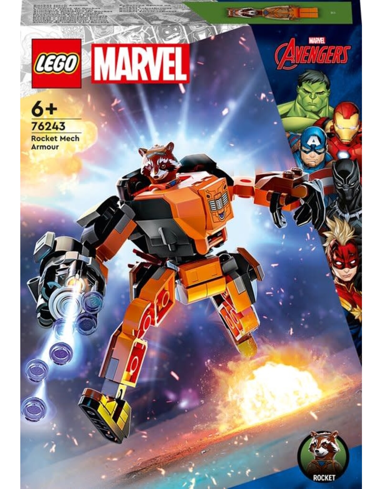 LEGO LEGO Marvel Avengers Marvel Rocket mechapantser - 76243