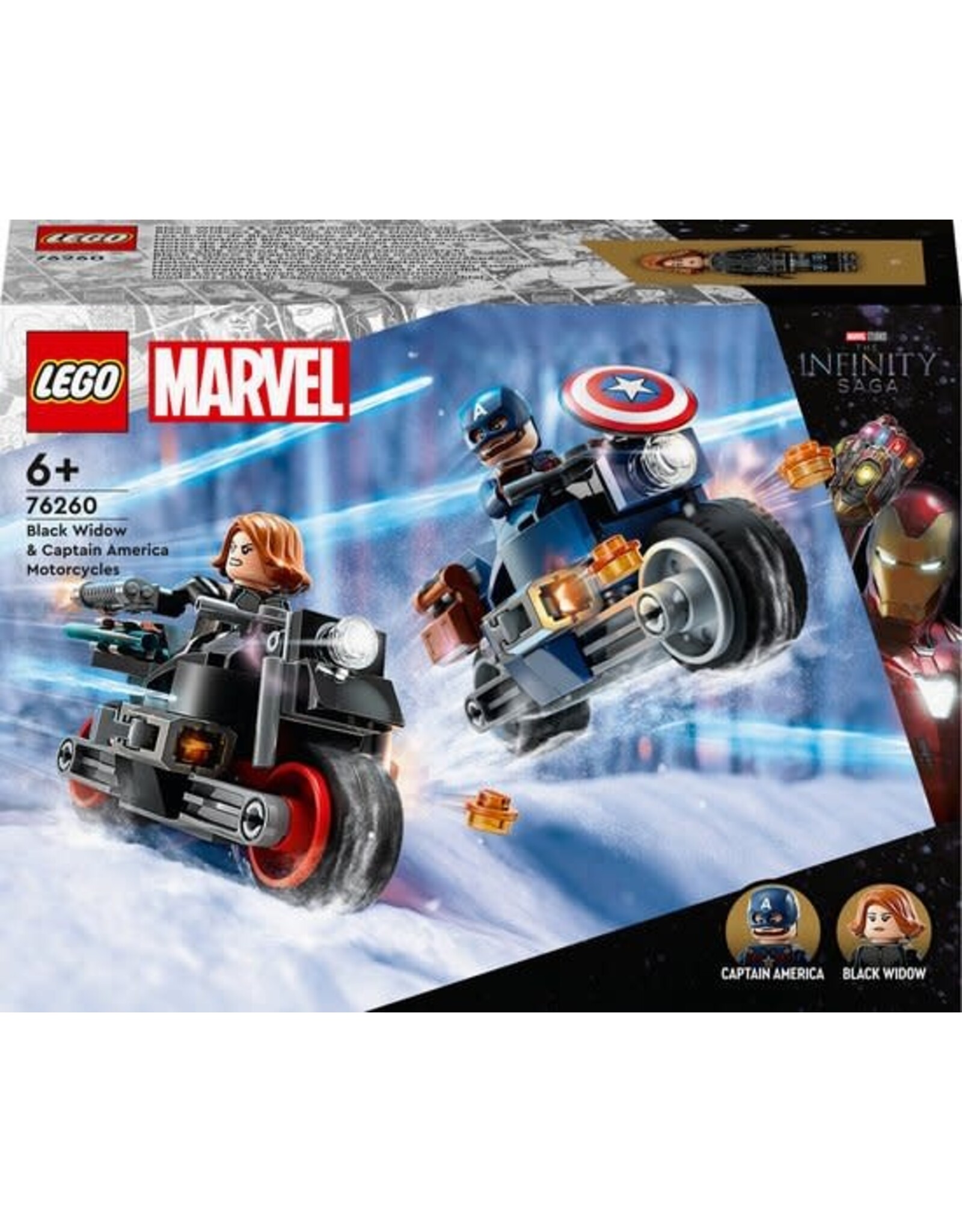 LEGO LEGO Marvel Black Widow & Captain America Motoren Avengers Speelgoed - 76260