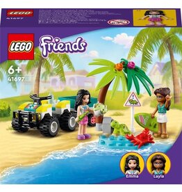 LEGO LEGO 41697 Friends Schildpadden Reddingsvoertuig Bouwset met Strandbuggy en Aanhanger, Zeedieren Speelgoed voor Kinderen van 6+ Jaar