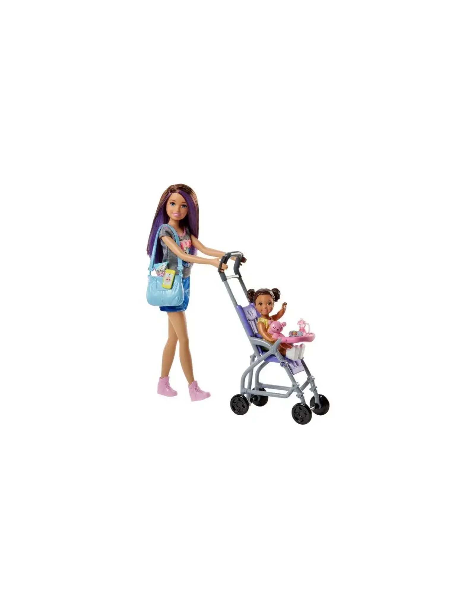 MATTEL Barbie Babysitter Speelset met poppen