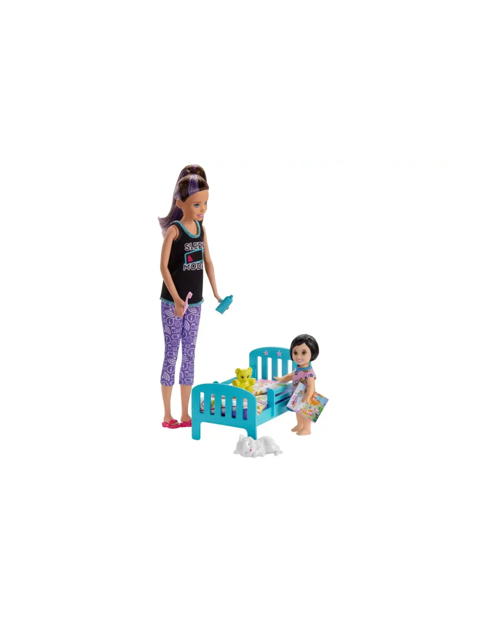 MATTEL Barbie Babysitter Speelset met poppen