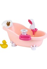 Klein Klein Toys Baby Coralie speelgoed pop bad - incl. accessoires - incl. licht - incl. geluid - roze