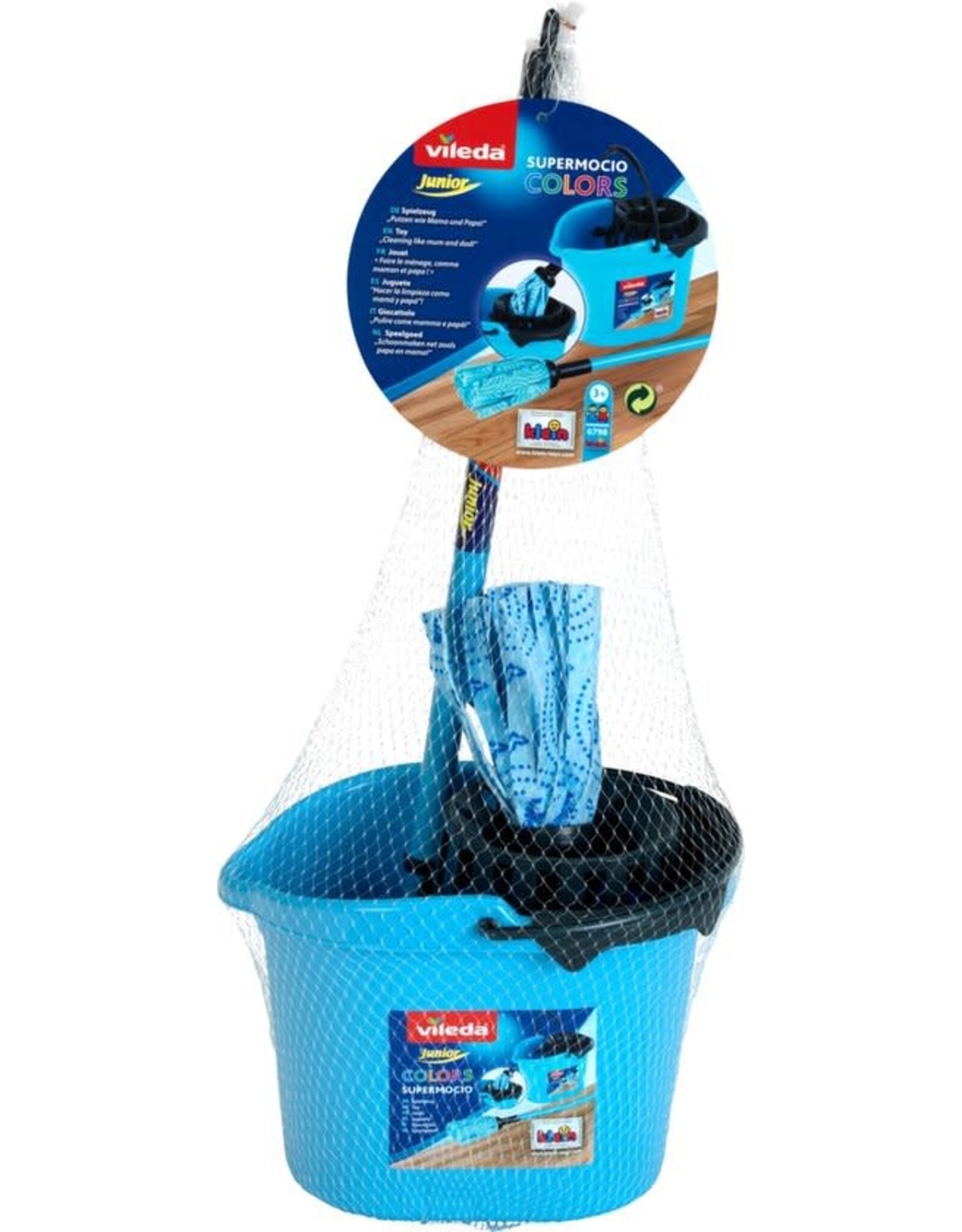 Klein Vileda speelgoed dweilset blauw 2 delig