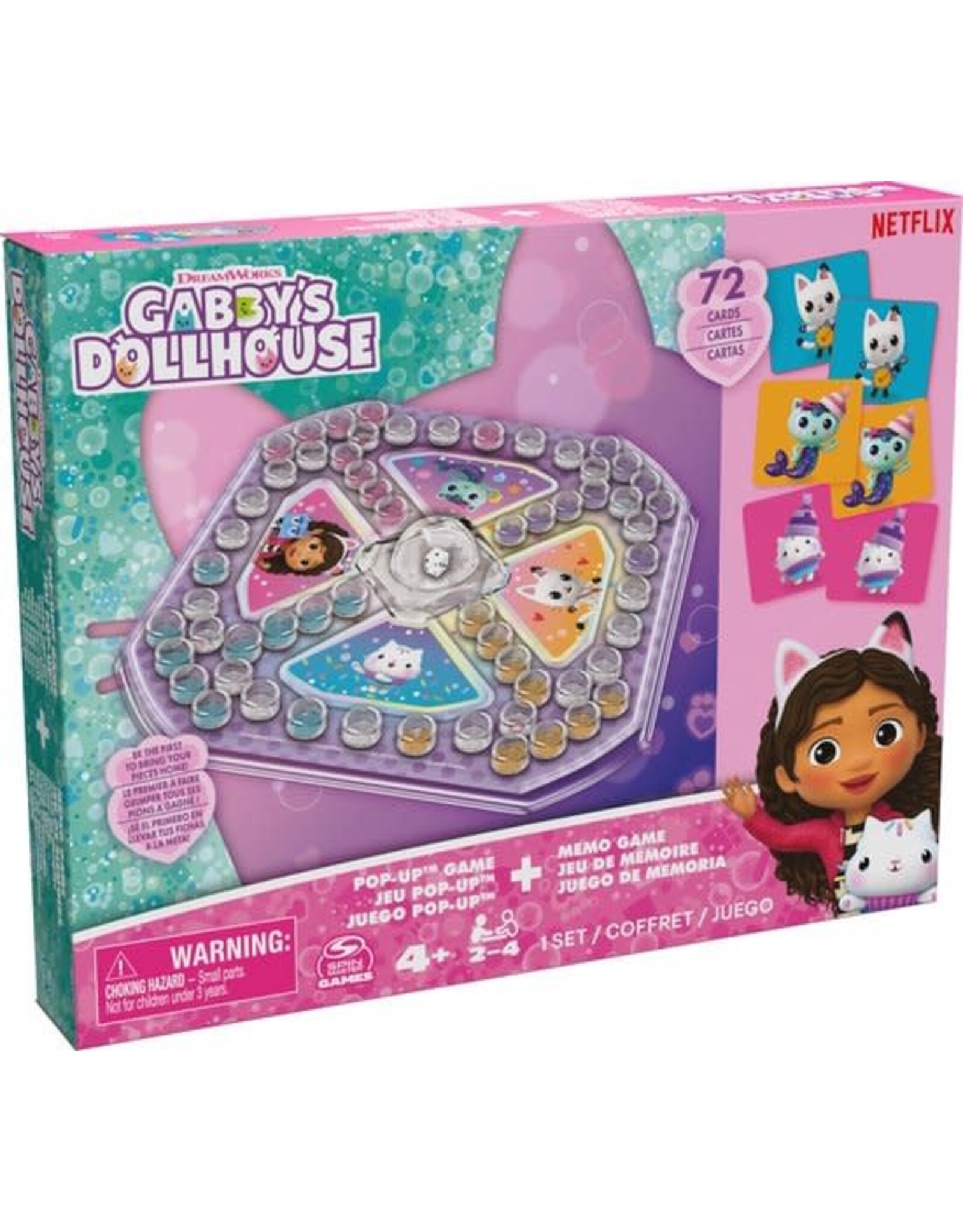 Gabby's Dollhouse Gabby's Poppenhuis - 2-pack: Memo & PopUp Spel