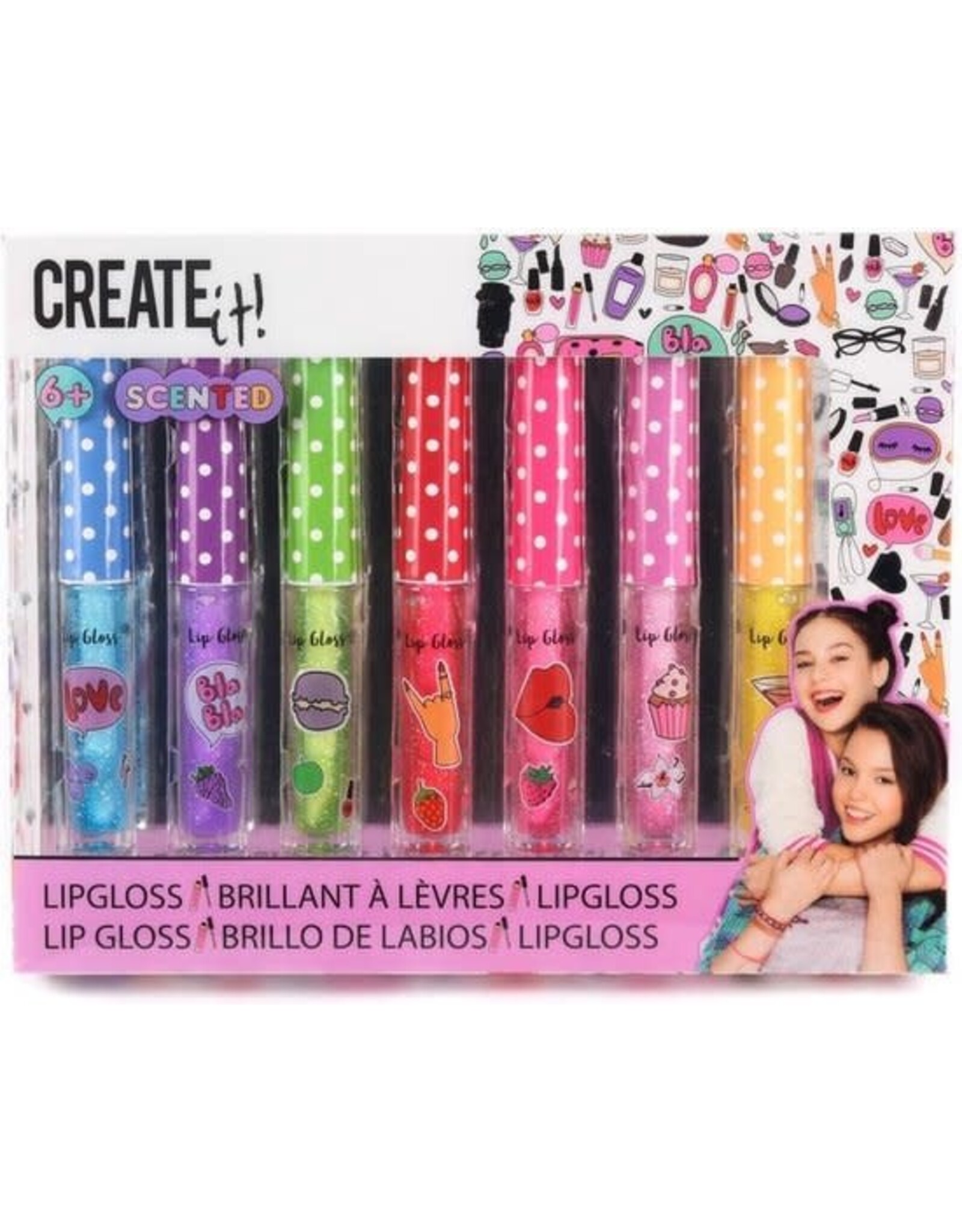 CREATE IT Create it! Beauty Lipgloss Geur & Glitter, 7st.