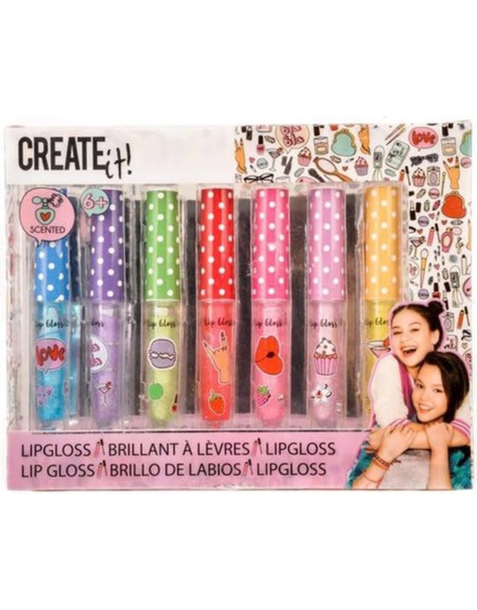 CREATE IT Create it! Beauty Lipgloss Geur & Glitter, 7st.