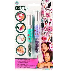 CREATE IT Create It! Nail Art Pen Meisjes 12 cm Groen/paars 2 Stuks