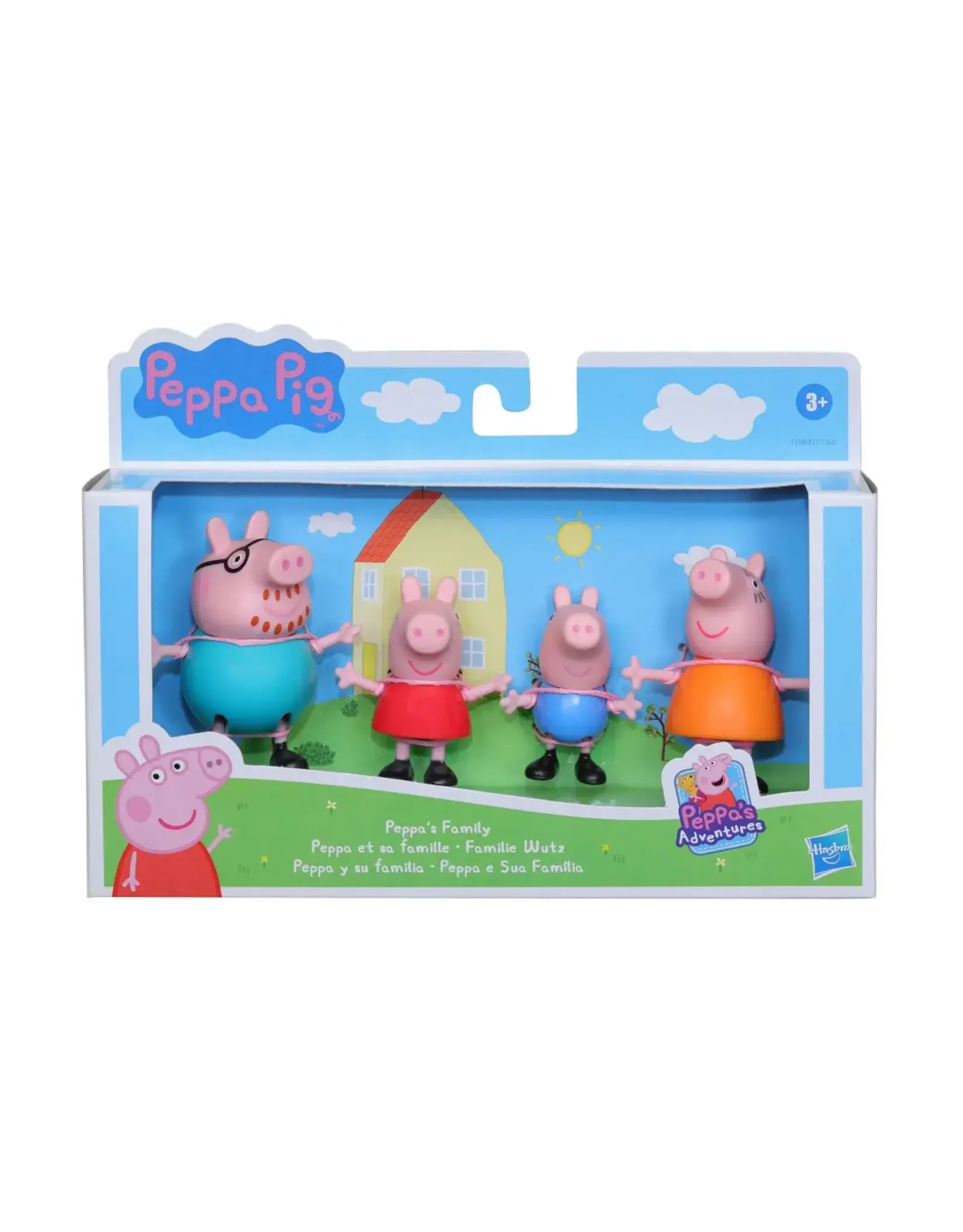 Hasbro Peppa Pig Peppa's Avonturen Familie figuren 4-pack