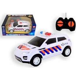 KIDS FUN Jonotoys Politieauto Rc Bestuurbaar 6 Cm Wit