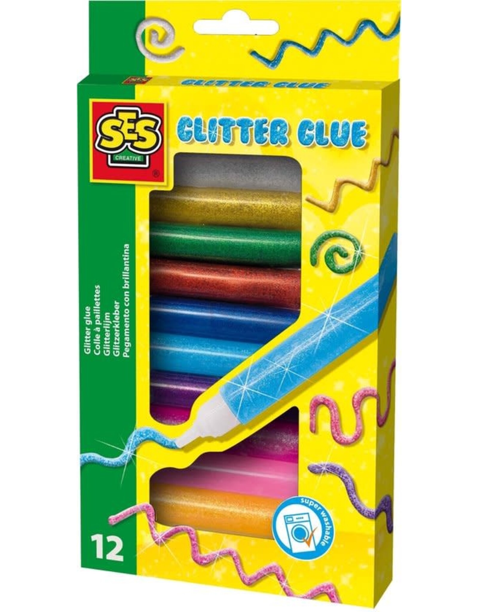 Ses SES Glitterlijm Tubes, 12st.