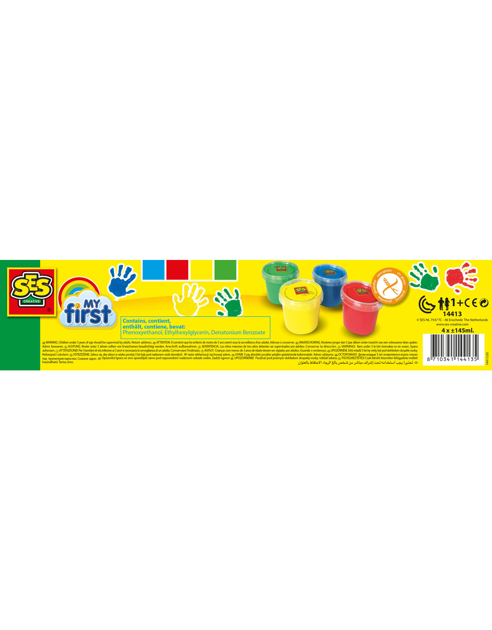 Ses SES My first - Vingerverf 4 kleuren x145ml