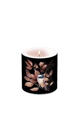 Ambiente Ambiente Kaars klein Lovely chickadee zwart dia7,5x9cm paraffine 35 branduren