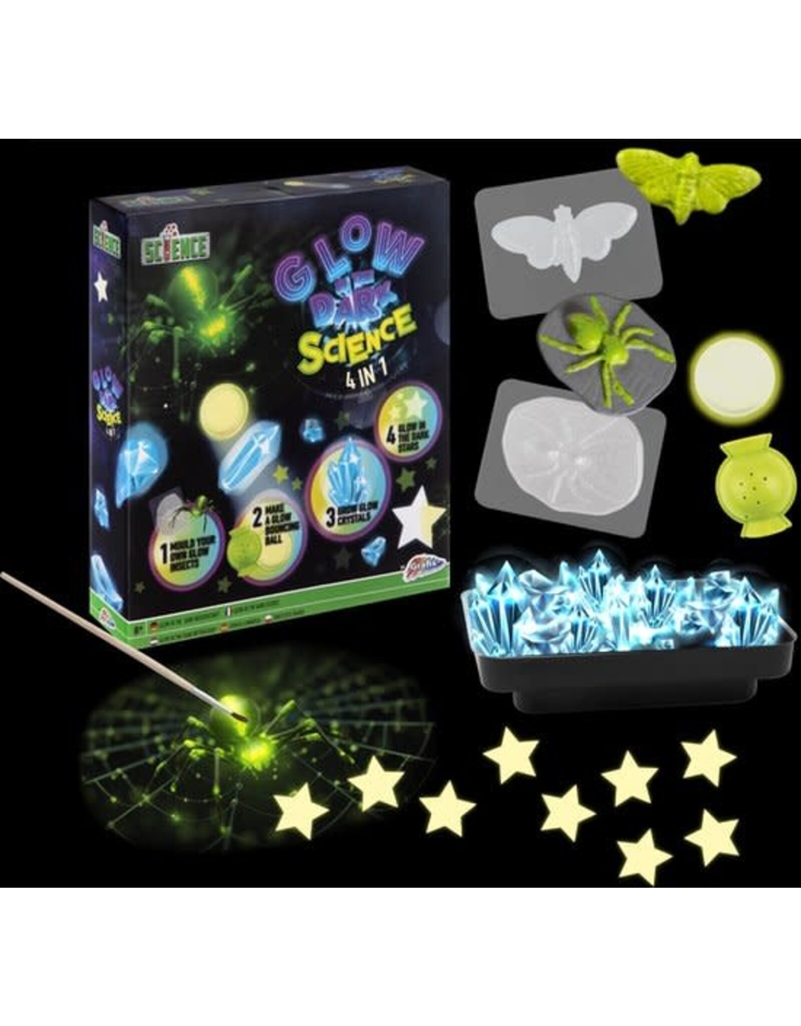 Science Set Glow in the Dark 4in1