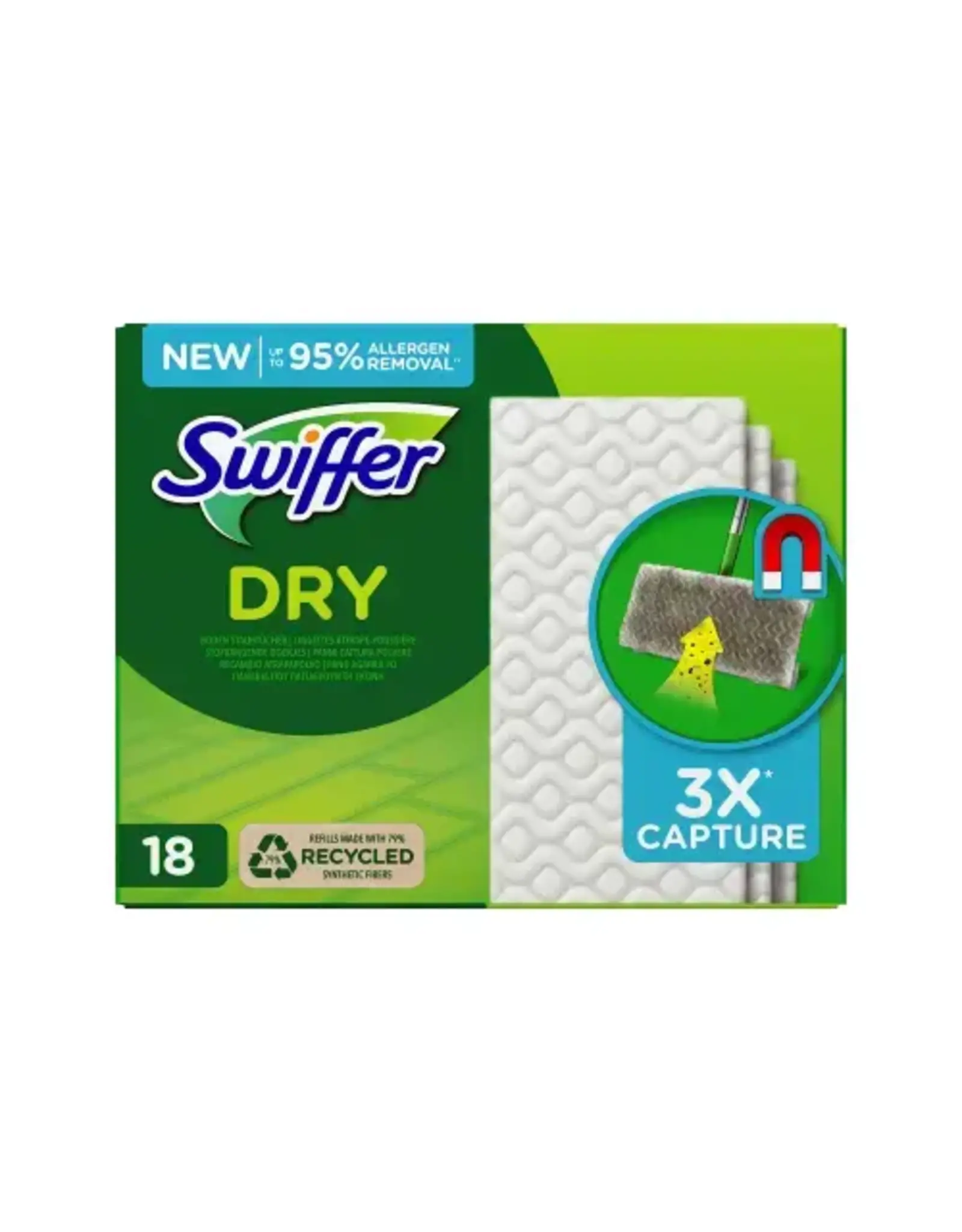 SWIFFER Swiffer Dry Stofwisdoekjes navulling doosje a 18 stuks