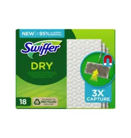 SWIFFER Swiffer Dry Stofwisdoekjes navulling doosje a 18 stuks