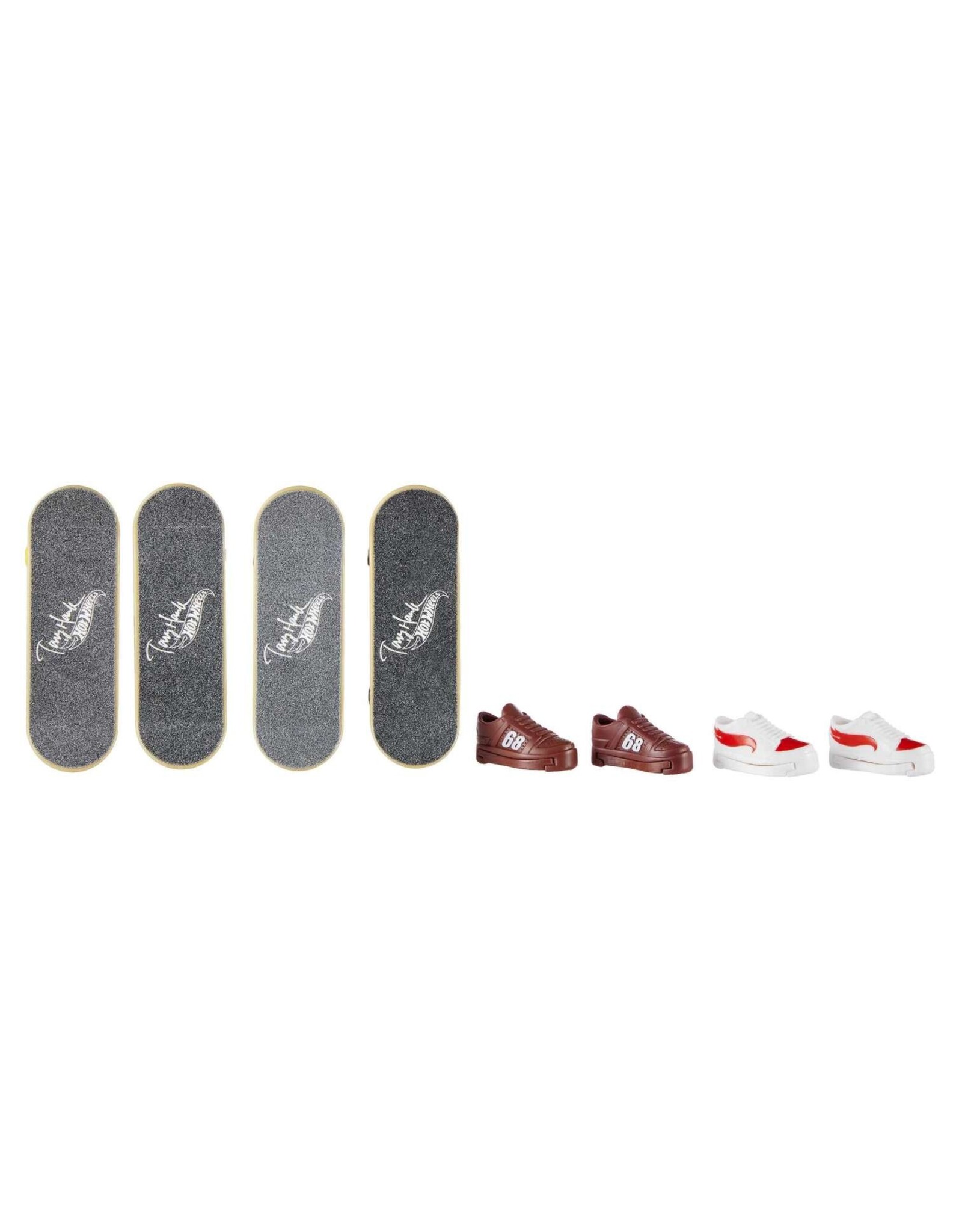 MATTEL Hot Wheels Skate Fingerboard + Schoen 4-Pack Assorti